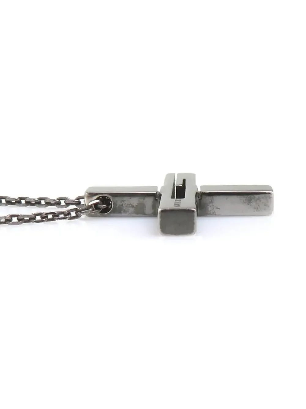Auth Gucci Necklace Gunmetal Silver - #326253G13B